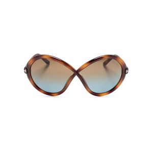 TOM FORD Eyewear Jada zonnebril met vlinder montuur - Bruin