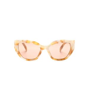 Prada Eyewear Zonnebril met vlinder montuur - Beige