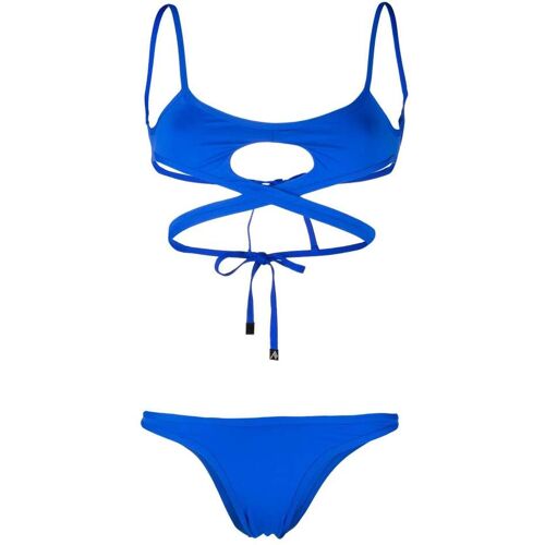 The Attico Gewikkelde bikini - Blauw