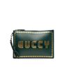Gucci Pre-Owned 2016-2023 Guccy Sega clutch - Groen