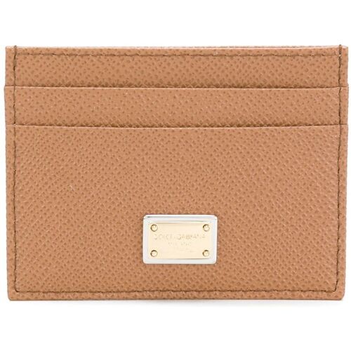 Dolce & Gabbana logo plaque cardholder - Bruin