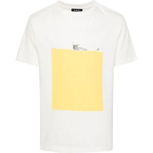 A.P.C. T-shirt met grafische print - Wit