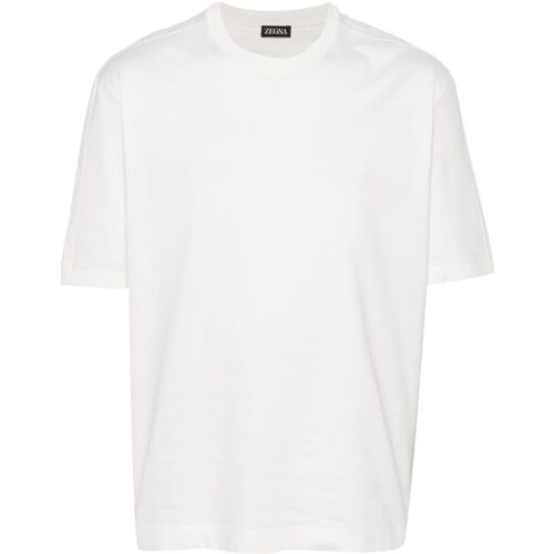 Zegna T-shirt met zijsplit - Wit