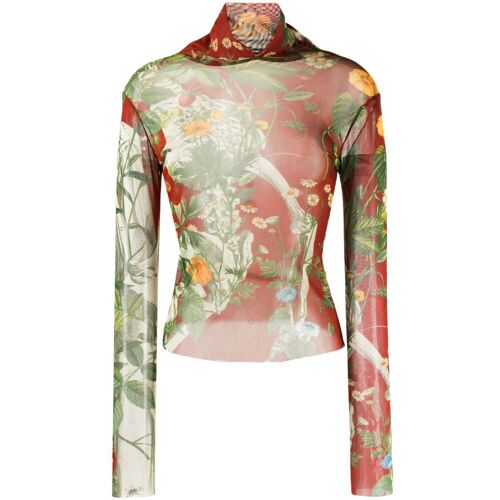 Monse T-shirt met botanische print - Rood