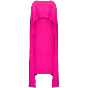 Valentino Garavani Cady Couture midi-jurk met cape-effect - Roze