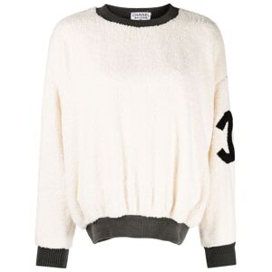 CHANEL Pre-Owned 1992 sweater van imitatie lamswol - Beige