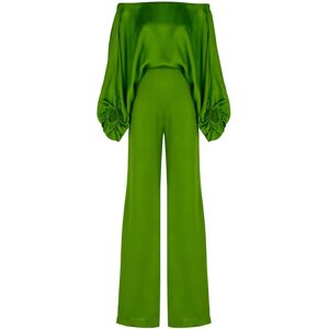 Silvia Tcherassi Theresa off-shoulder jumpsuit - Groen