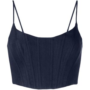 ZIMMERMANN Linnen korset top - Blauw