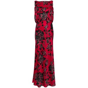 Emilia Wickstead Nefeli maxi-jurk met bloemenprint - Rood