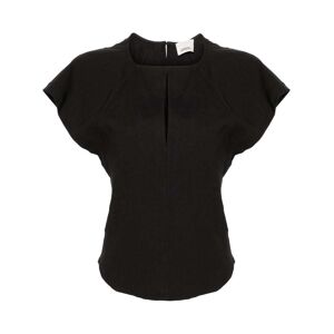 ISABEL MARANT Mustee blouse met keyhole - Zwart