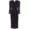 DVF Diane von Furstenberg Priyanka omkeerbare midi-jurk - Zwart