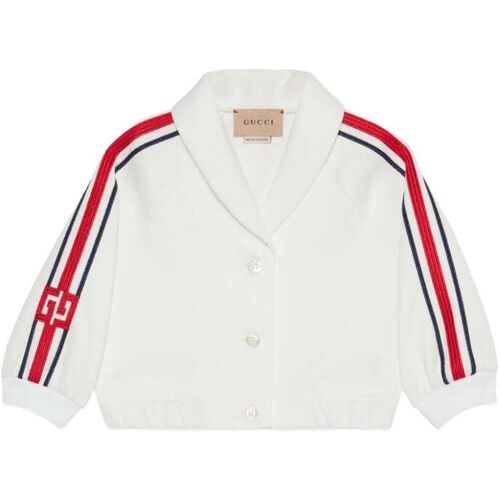 Gucci Kids Jas van technische jersey - Wit