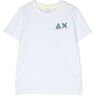 Sun 68 T-shirt met logoprint - Wit