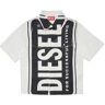 Diesel Kids Criss katoenen shirt met korte mouwen - Wit