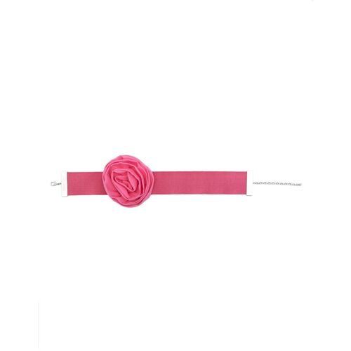 Blumarine Choker met bloembroche - Roze