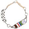 Nick Fouquet Armband met contrasterende ketting - Zilver