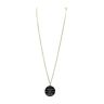 CHANEL Pre-Owned Chanel Black Resin CC Pendant Necklace 2009 - Goud