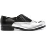 Stefan Cooke 4 Slashed leren loafers - Zwart