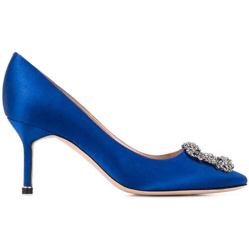 Manolo Blahnik Hangisi pumps met gesp - Blauw