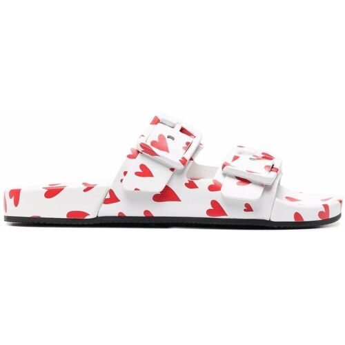 Balenciaga Mallorca sandalen met hartprint - Wit