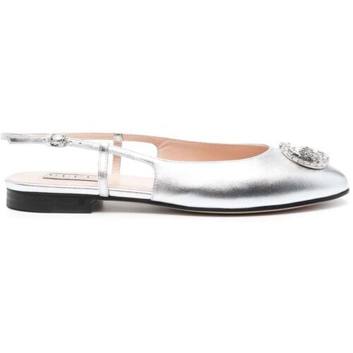 Gucci Ballerina's met dubbele G - Zilver