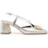 Rupert Sanderson Pumps met vierkante neus - Zilver