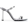 BY FAR Flick metallic sandalen - Zilver