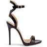 Giuseppe Zanotti Gwyneth stiletto leren sandalen - Zwart