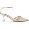 Badgley Mischka Zendaya pumps verfraaid met edelsteen - Beige