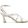 Stuart Weitzman Oasis 90mm leren sandalen - Goud