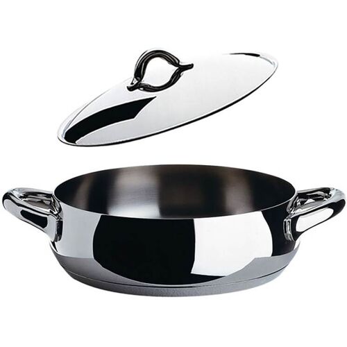 Alessi Lage ovenschotel pot (28cm) - Zilver