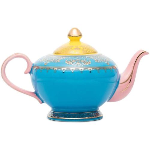 POLSPOTTEN Theepot met print (700 ml) - Blauw