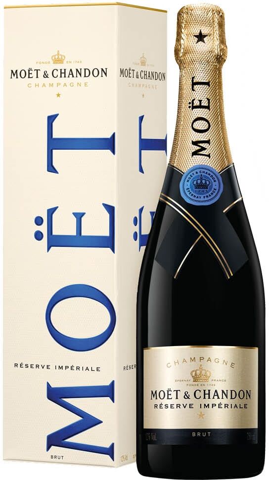 Moët & Chandon Champagne Brut AOC Resérve Impériale Moët & Chandon 0,75 L, Fles geval