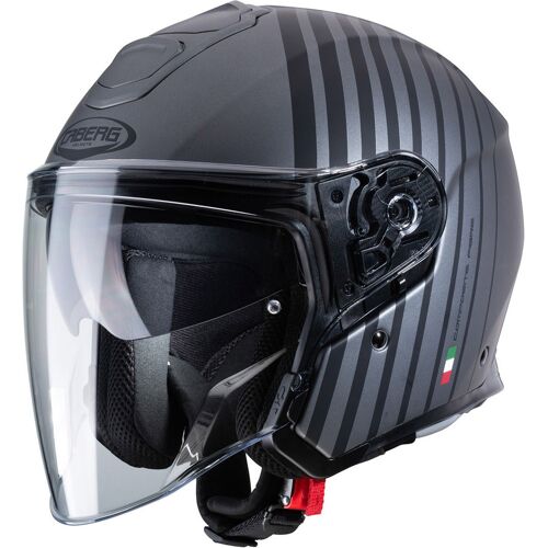 Caberg Flyon Bakari Jet helm - Zwart Grijs