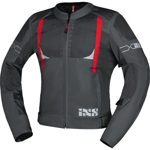 IXS Trigonis-Air Motorfiets textiel jas - Grijs Rood