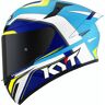 KYT TT Course Grand Prix Helm - Wit Blauw