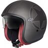 Premier Vintage Carbon Star Jet Helm - Zwart