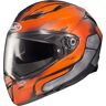 HJC F70 Death Stroke Helm - Blauw Oranje