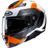 HJC i91 Carst Helm - Zwart Wit Oranje