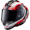 Alpinestars Supertech R10 Team Carbon Helm - Zwart Wit Rood