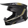 Shot Furious Aim Motorcross Helm - Zwart Goud