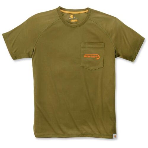 Carhartt Force Hengelsport grafische T-Shirt - Groen