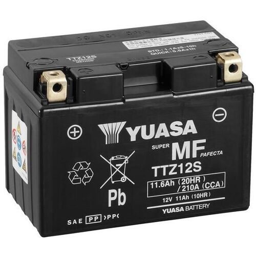 YUASA YUASA onderhoudsvrije YUASA batterij met acid pack - TTZ12S Onderhoudsvrije accu -