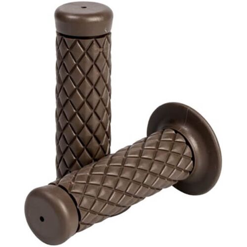 HIGHWAY HAWK Grips, café stijl, bruin voor 22 mm (7/8)stuur zonder gashendel montage - Bruin