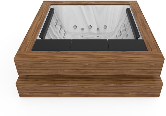 Aquavia Spa Spa Cube-Walnut/Sterling