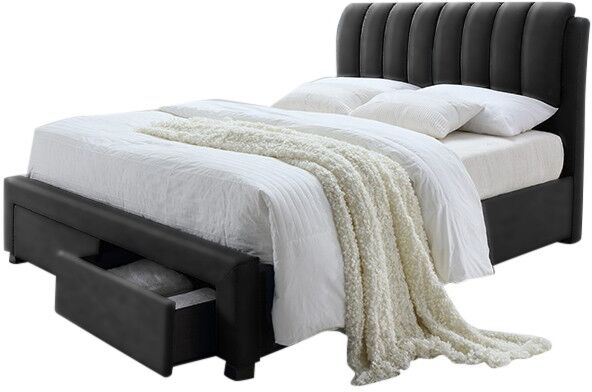 Rousseau Bed Bedoni 160x200 - zwart