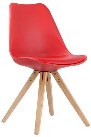 Rousseau Set van 2 stoelen Lady - rood