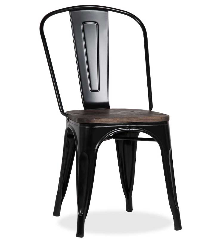 Rousseau Set van 4 stoelen Victoria - zwart