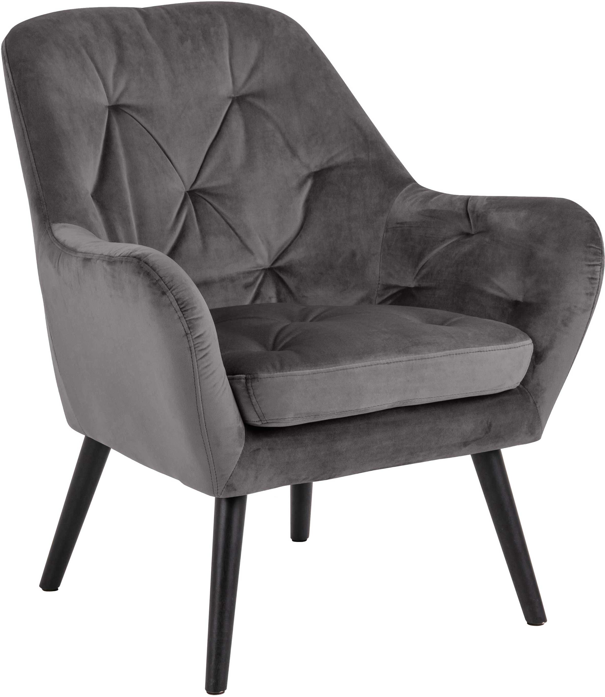 Emob Fauteuil Alois - donkergrijs/zwart