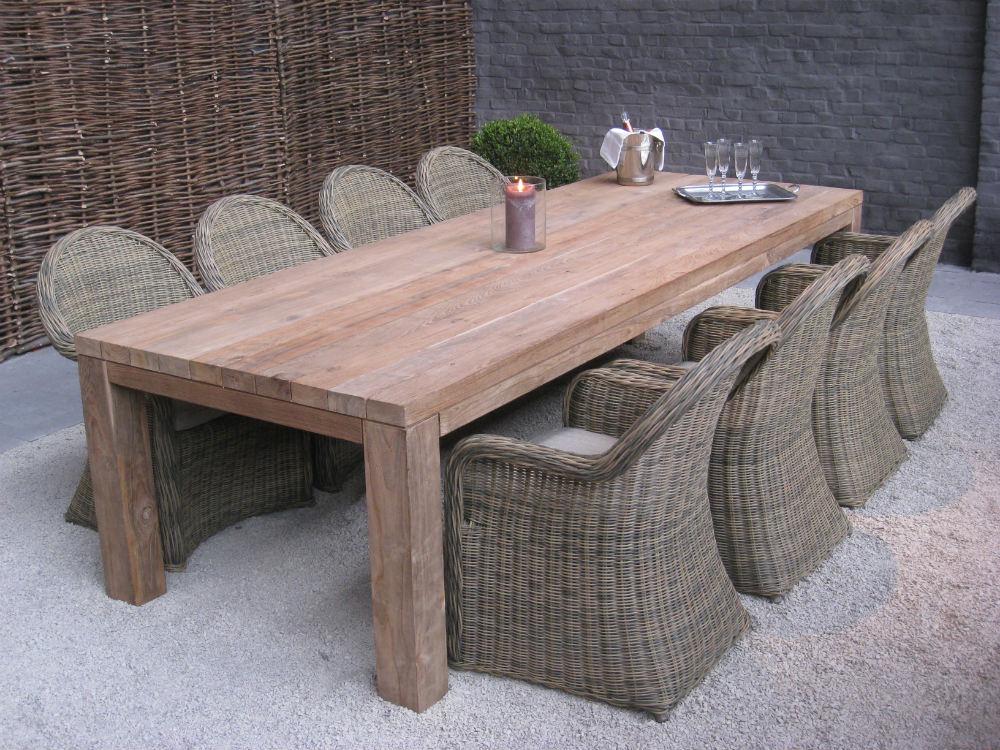 Gescova Tuintafel Darwin 250x100 - teak